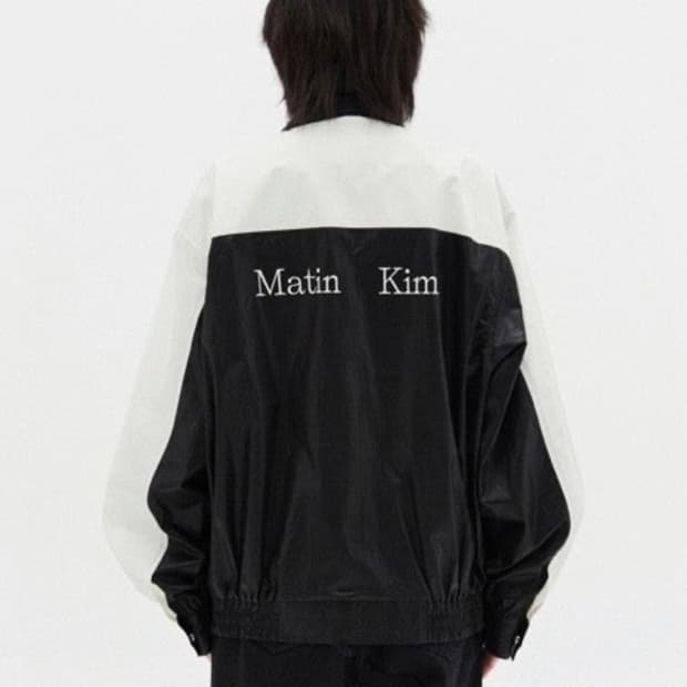 마땡킴 포인트 컬러 코팅점퍼 바람막이