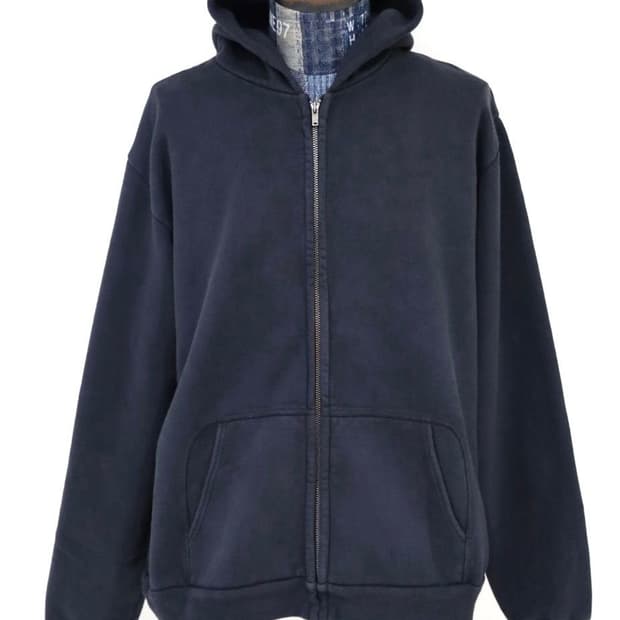 Vintage Zip Sweat Hoodie 3sz
