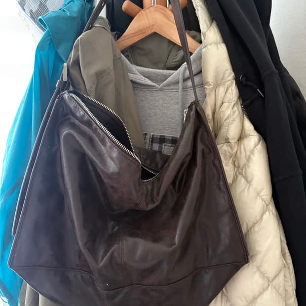 zara 아일렛 브라운 숄더백 