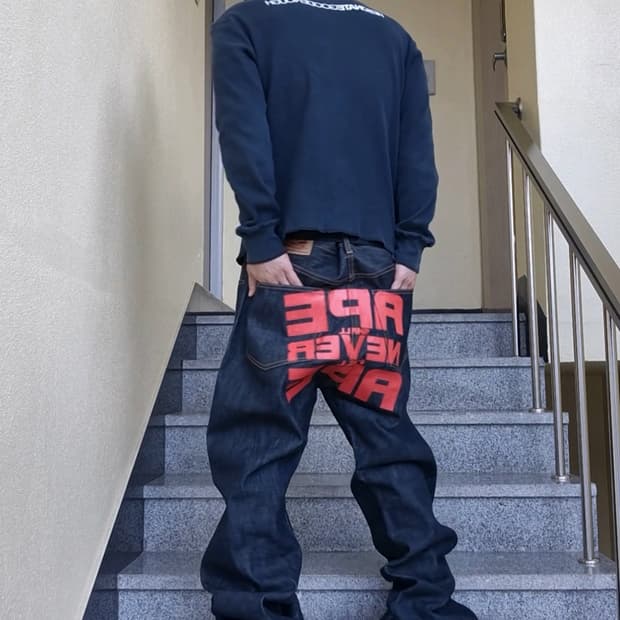 00s Bape ASNKA 셀비지 데님 (니고 본인기)