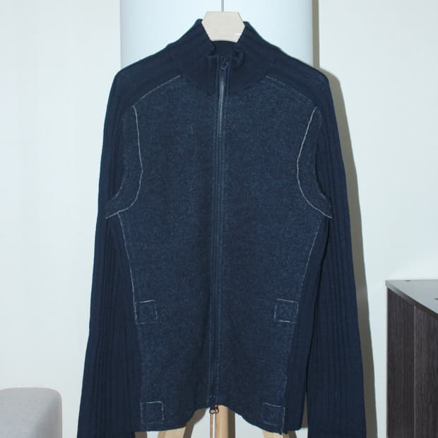 Armani Exchange 2way wool zip up