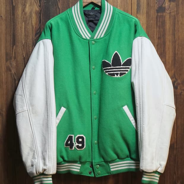 아디다스 캐나다 오리지널 레더 바시티자켓