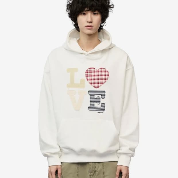 밈더워드로브 후드티 화이트 S