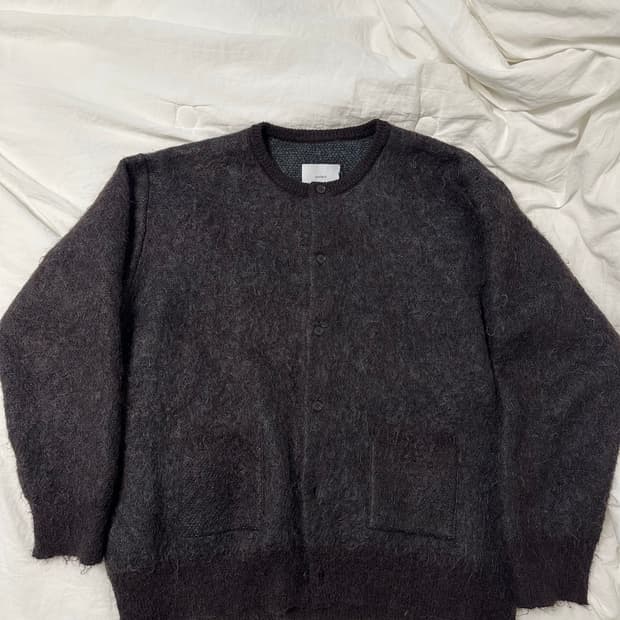 [M]슈타인 슈타인 키드 모헤어 가디건 브라운 믹스