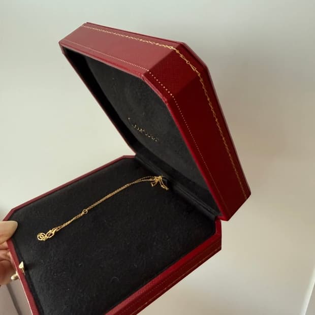 까르띠에 다무르 xs 옐로우골드 목걸이 정품