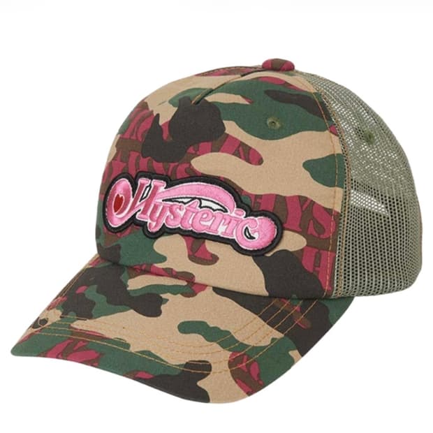 히스테릭글래머 우드랜드 HYS 메쉬 캡 카키