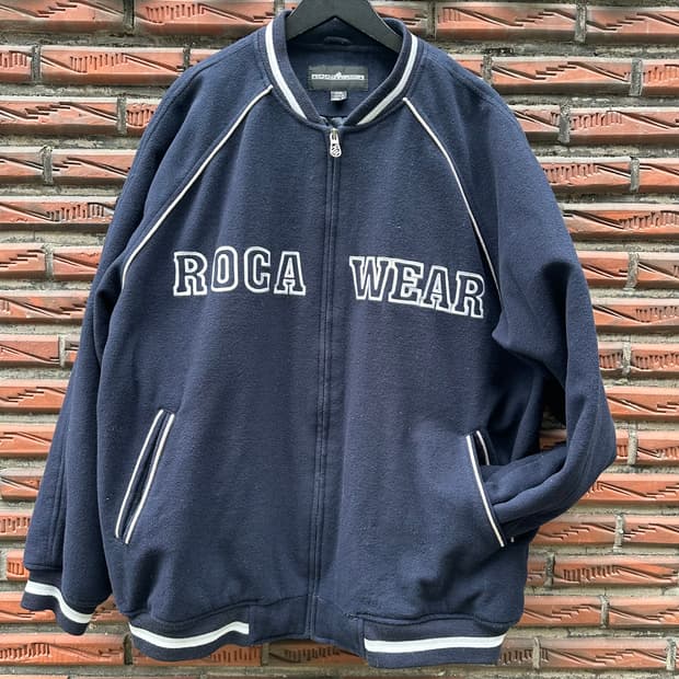 빈티지 00s 로카웨어 울 바시티 자켓 