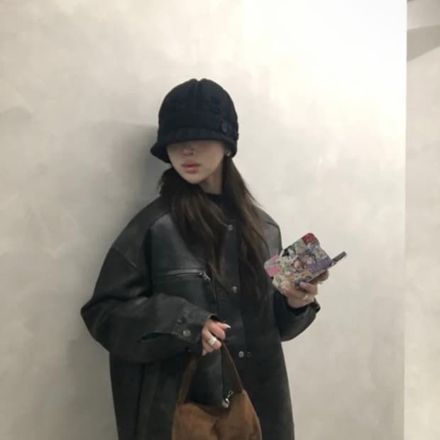 (새상품)미세키 서울 Cable knit beret BLACK