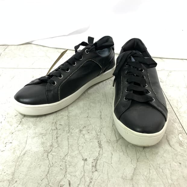 랑방 컬렉션 빈티지 여성 글리터 레더 스니커즈 235