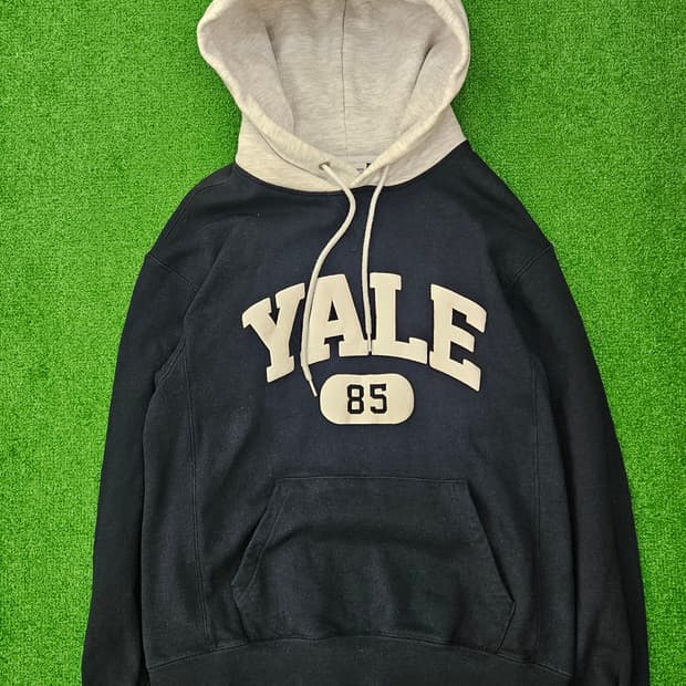 YALE 예일 네이비 후드티 S