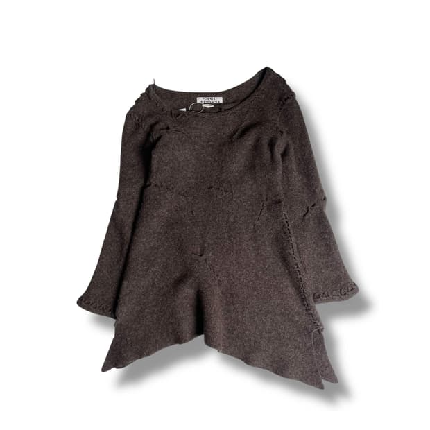 Yoshiki hishinuma 핸드메이드 울 블렌드 매듭 니트