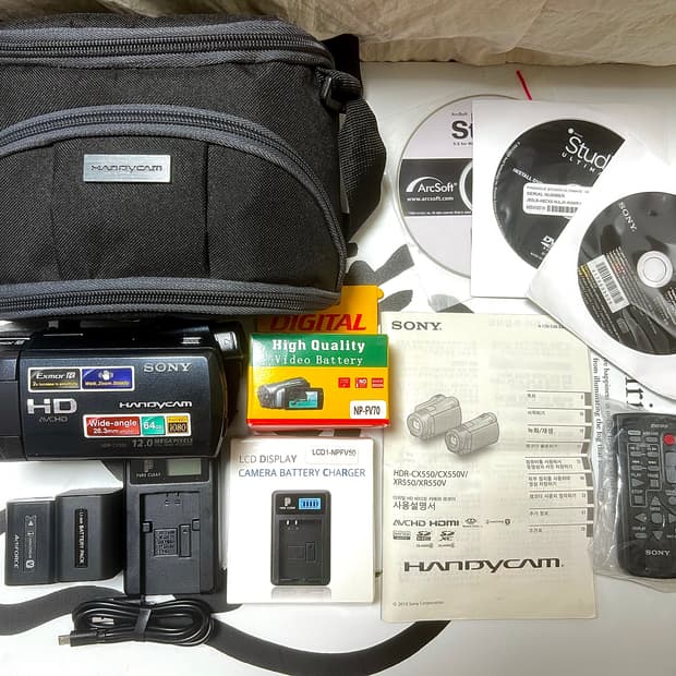 SONY 캠코더 HDR-CX550 64GB FHD 