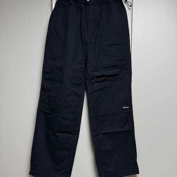 [새상품] 슈프림 24SS 코튼 신치 팬츠 블랙 S사이즈