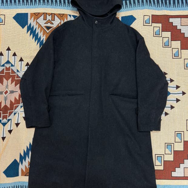 [2] 러프사이드 후디드 로버코트 wool