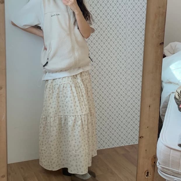 러브송 플라워캉캉치마