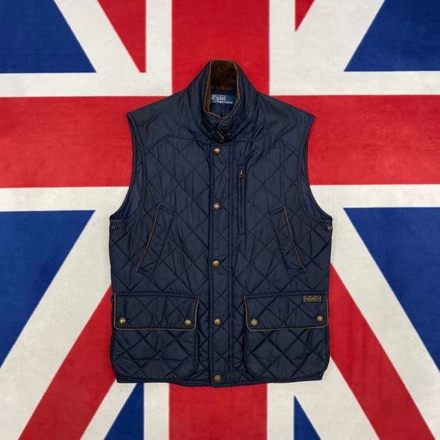 폴로 퀼팅 베스트 L 