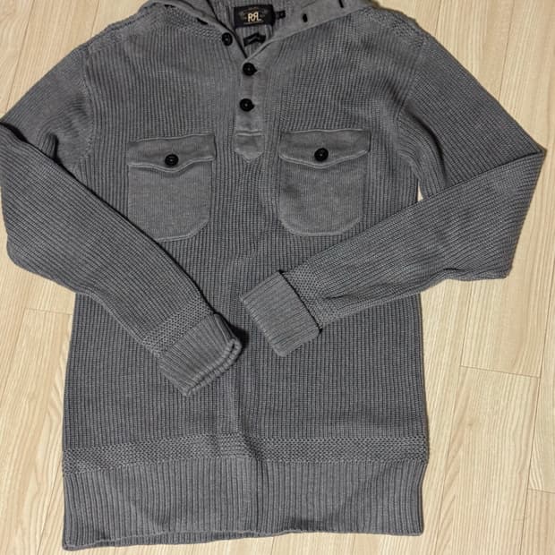 RRL 세일러 버튼 니트