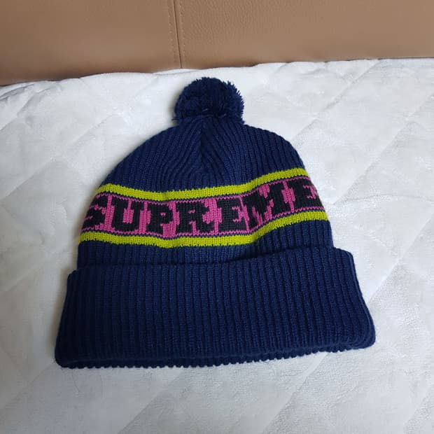 슈프림 빅스트라이프 비니 모자 네이비 24FW