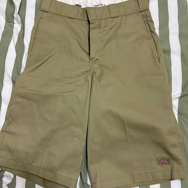 디키즈 루즈핏 워크셔츠 카키