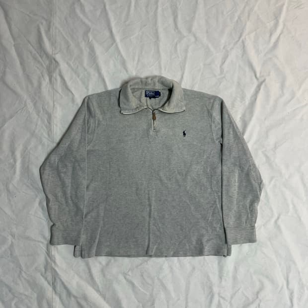 폴로 니트 하프집업 