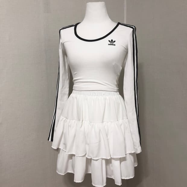 아디다스 흰검 유넥 탑 XS