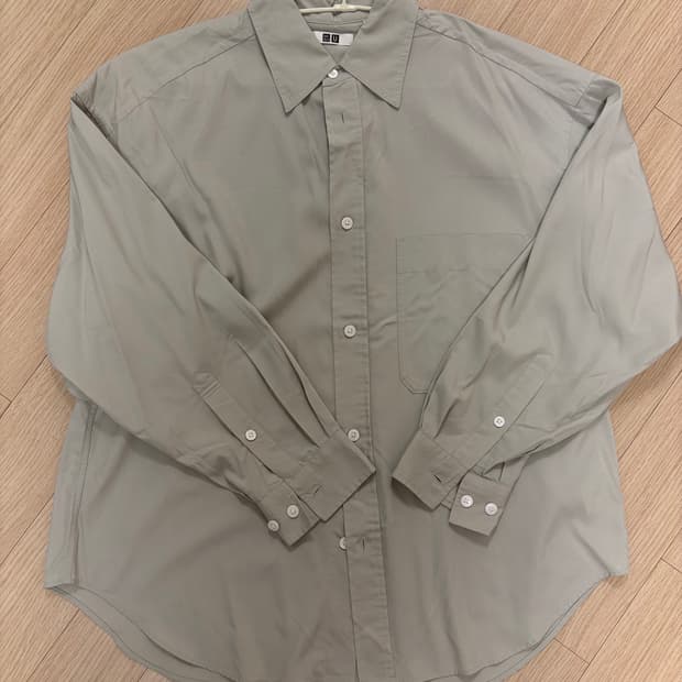 유니클로 U 민트 셔츠