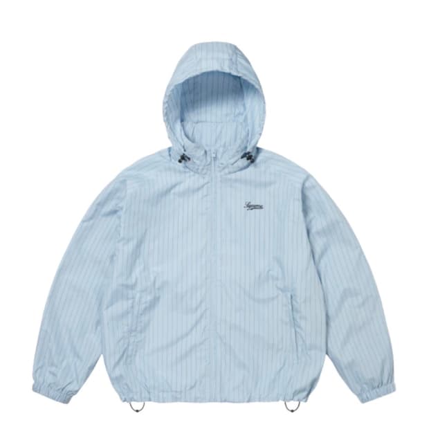 슈프림 핀스트라이프 트랙자켓 리플렉티브 라이트 블루