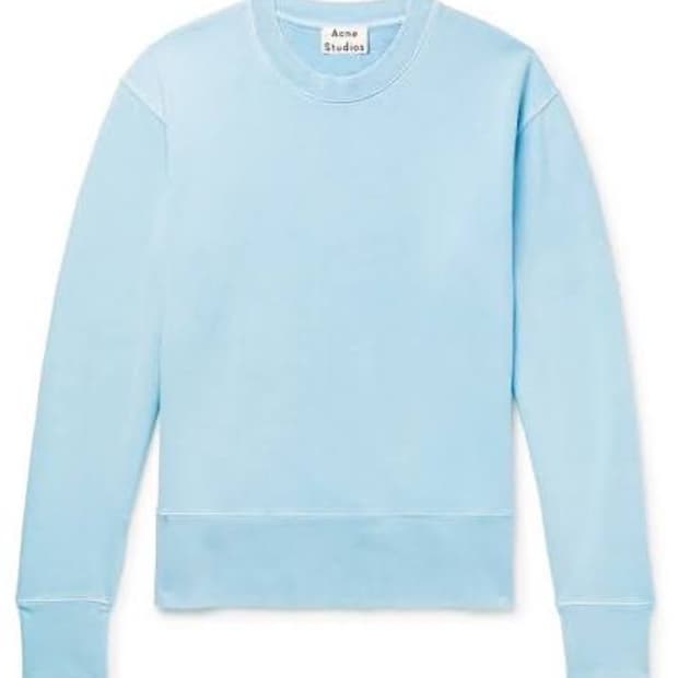 아크네 스튜디오 가먼트-다이드 코튼 스웻셔츠