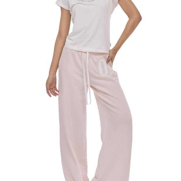 클리시어 09 넘버링 팬츠 핑크🩷