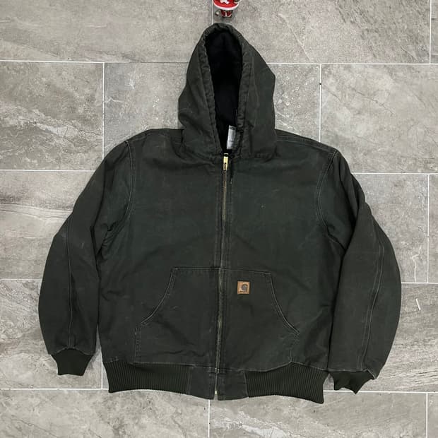 (XL) 칼하트 후드 덕 액티브 자켓 J130 MOS 모스그린