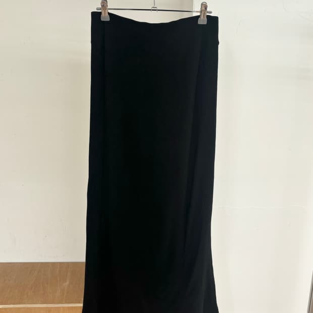 엠엠식스 블랙 롱 스커트