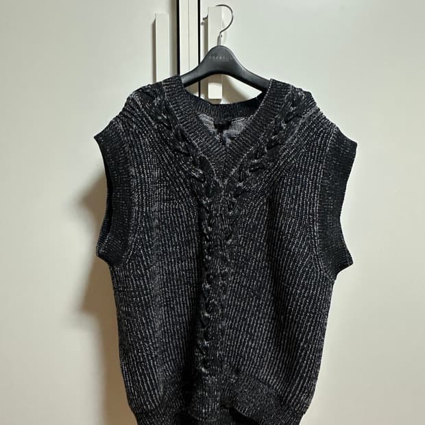 코스 케이블 니트 베스트 S