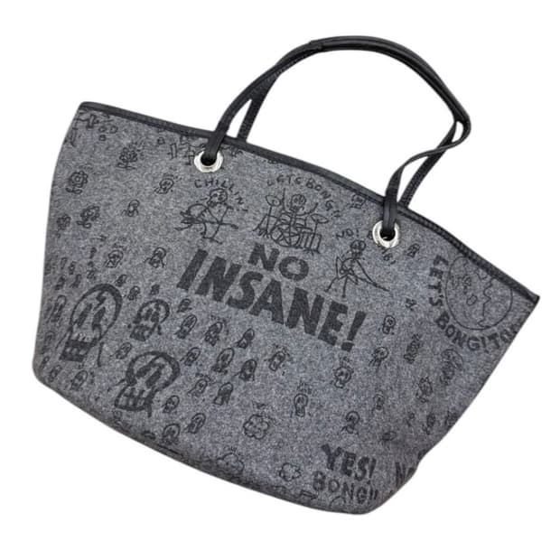 히스테릭 글래머 봉 울 펠트 토트백