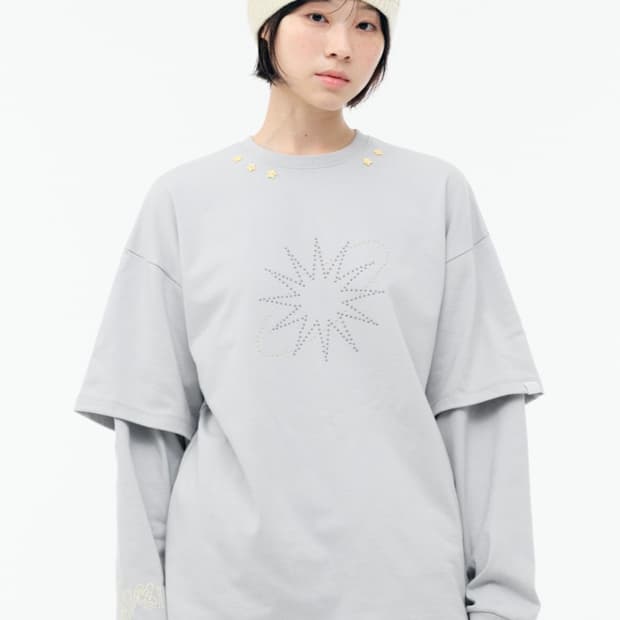 뚜오미오 STAR STUD LAYERED LONG SLEEVES