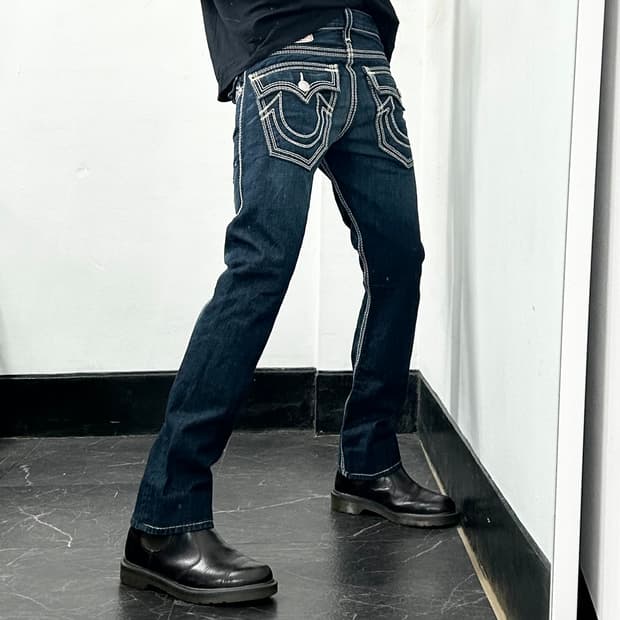 트루릴리전 월드투어 데님 팬츠