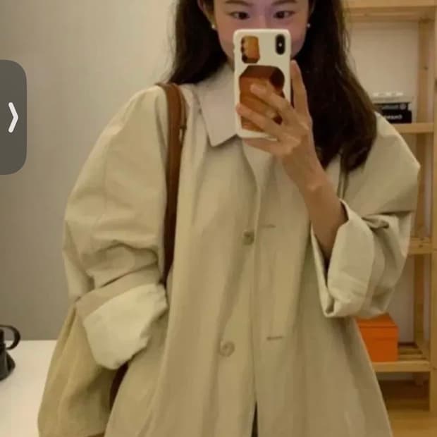 낫띵리튼 발마칸 트렌치코트 베이지 (상태 양호)