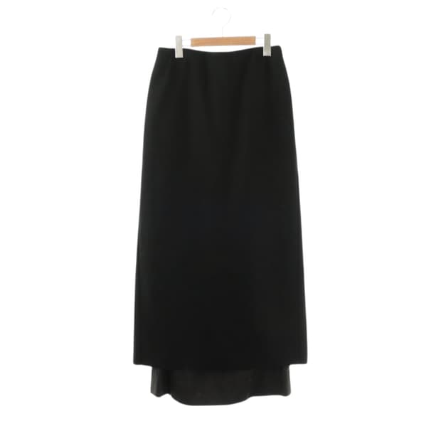 드리스 반노튼 레이어드 롱스커트 블랙