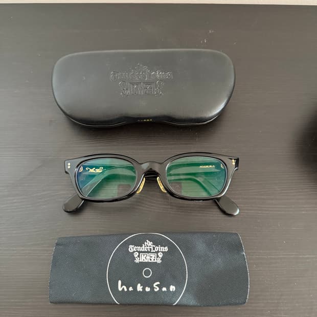 백산안경 텐더로인 콜라보 인더윈드 in the wind 블랙골드 극미 백