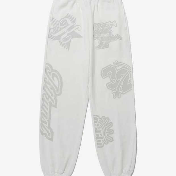 이스트쿤스트 조거WAPPEN GRAPHIC SWEATPANTS_WHITE
