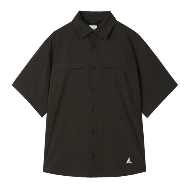 [M] Roa Dot Air Shirt 다크 브라운