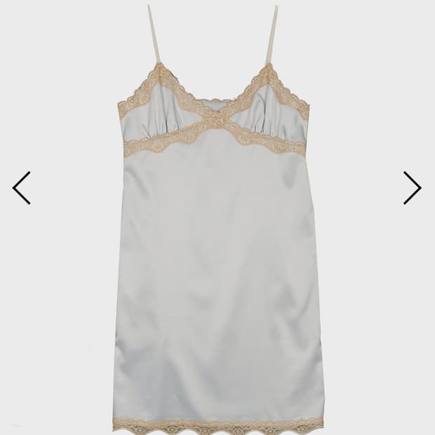 데어드 LACE TRIM SLIP DRESS