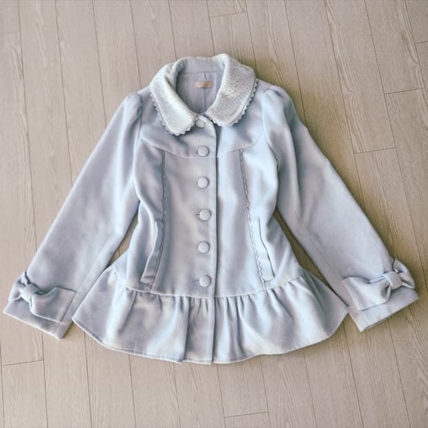 엑시즈팜 갸루 레이스 리본 반코트 유일매물