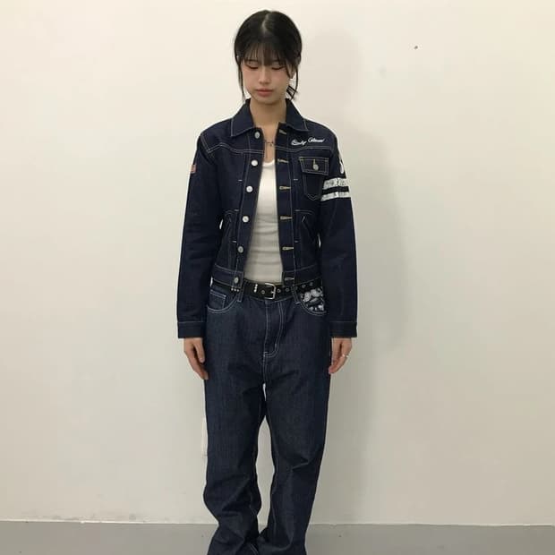 Body Glove Embroidered Denim Jacket