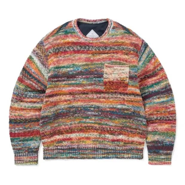 [S]디스이즈네버댓X고어텍스 리버시블 니트 크루 네이비