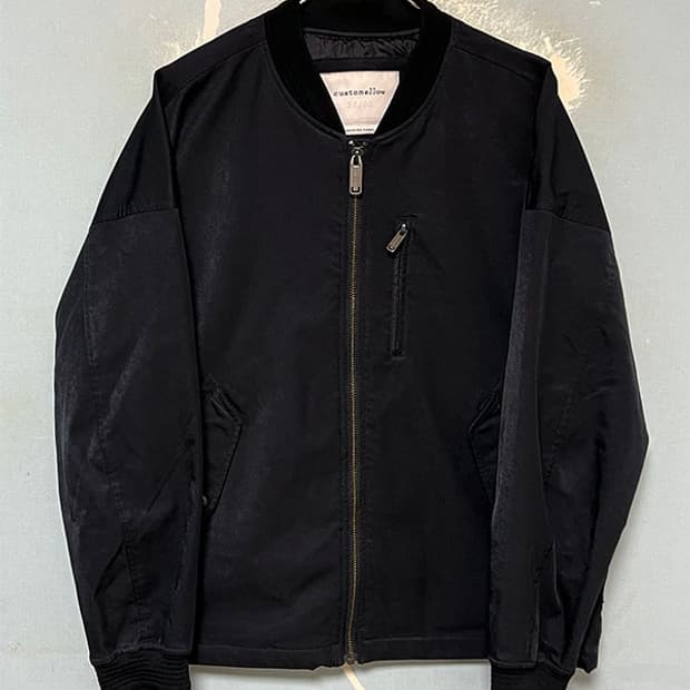 커스텀 멜로우 MA-1 남자 블루종점퍼 춘추 블랙 캐주얼 L 100