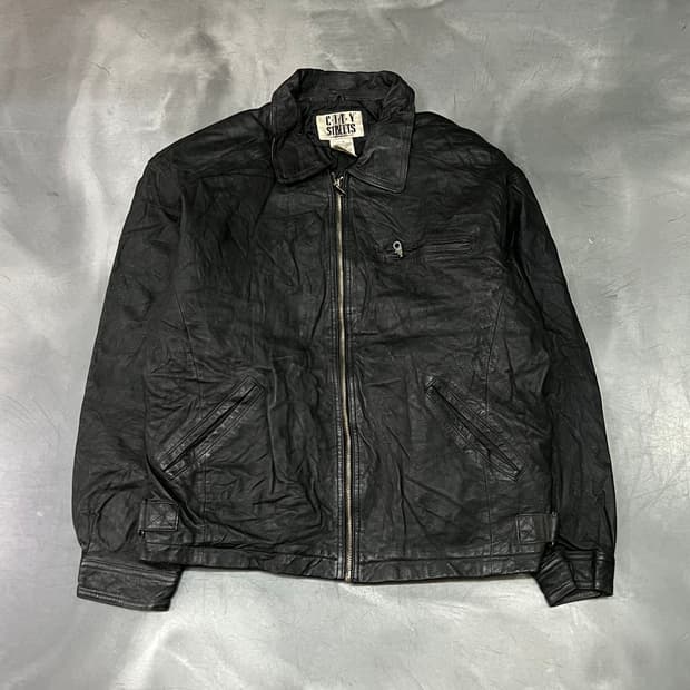  City streets 리얼레더 자켓 y14924