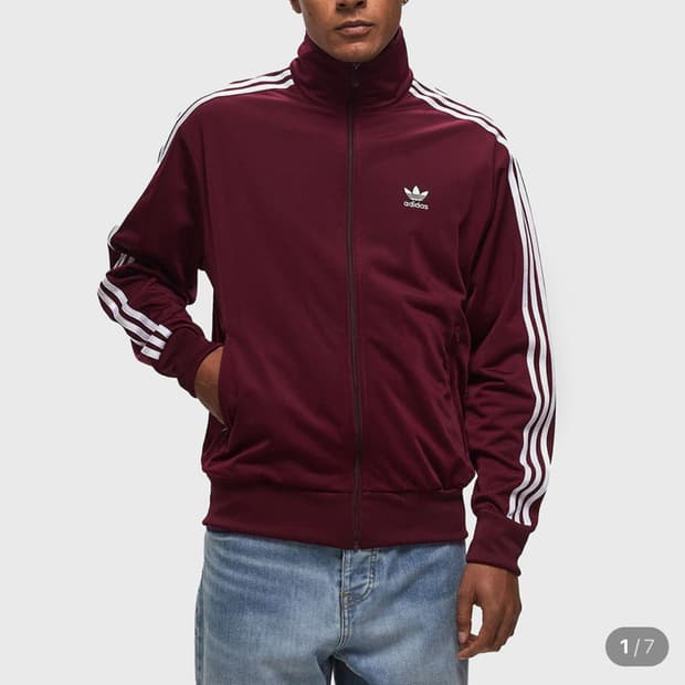 아디다스 파이어버드 트랙탑 버건디