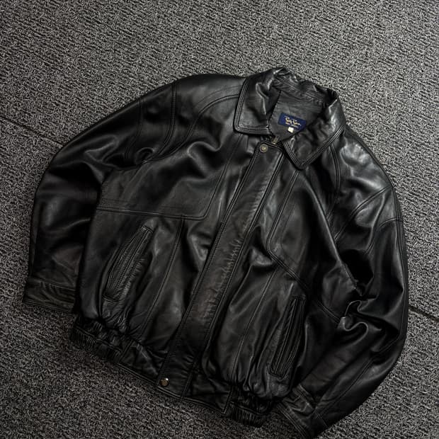 BIGBEN 아카이브 램스킨 레더 봄버자켓 2553