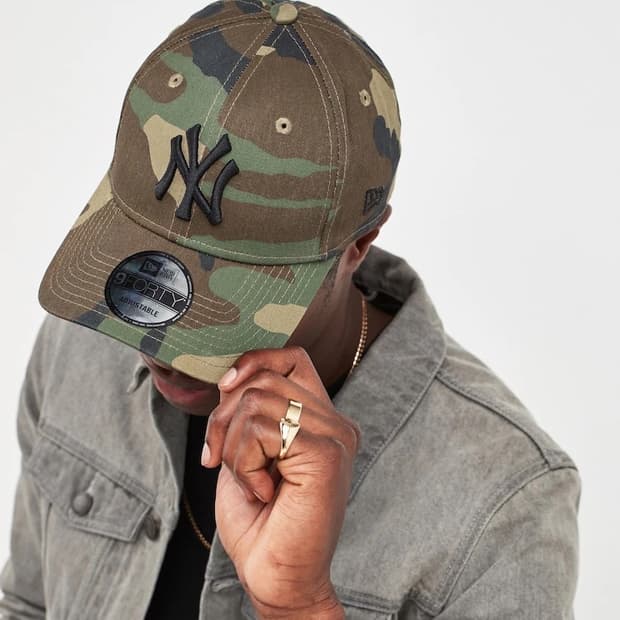 뉴에라 mlb 9forty 뉴욕 양키스 카모플라쥬 캡 모자