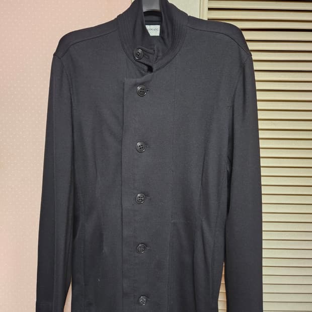 [명품] 아르마니 꼴레지오니 울-코튼 혼방 차이나카라 자켓